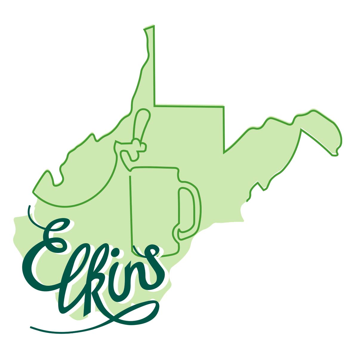 Downtown Elkins microbreweries logo variation