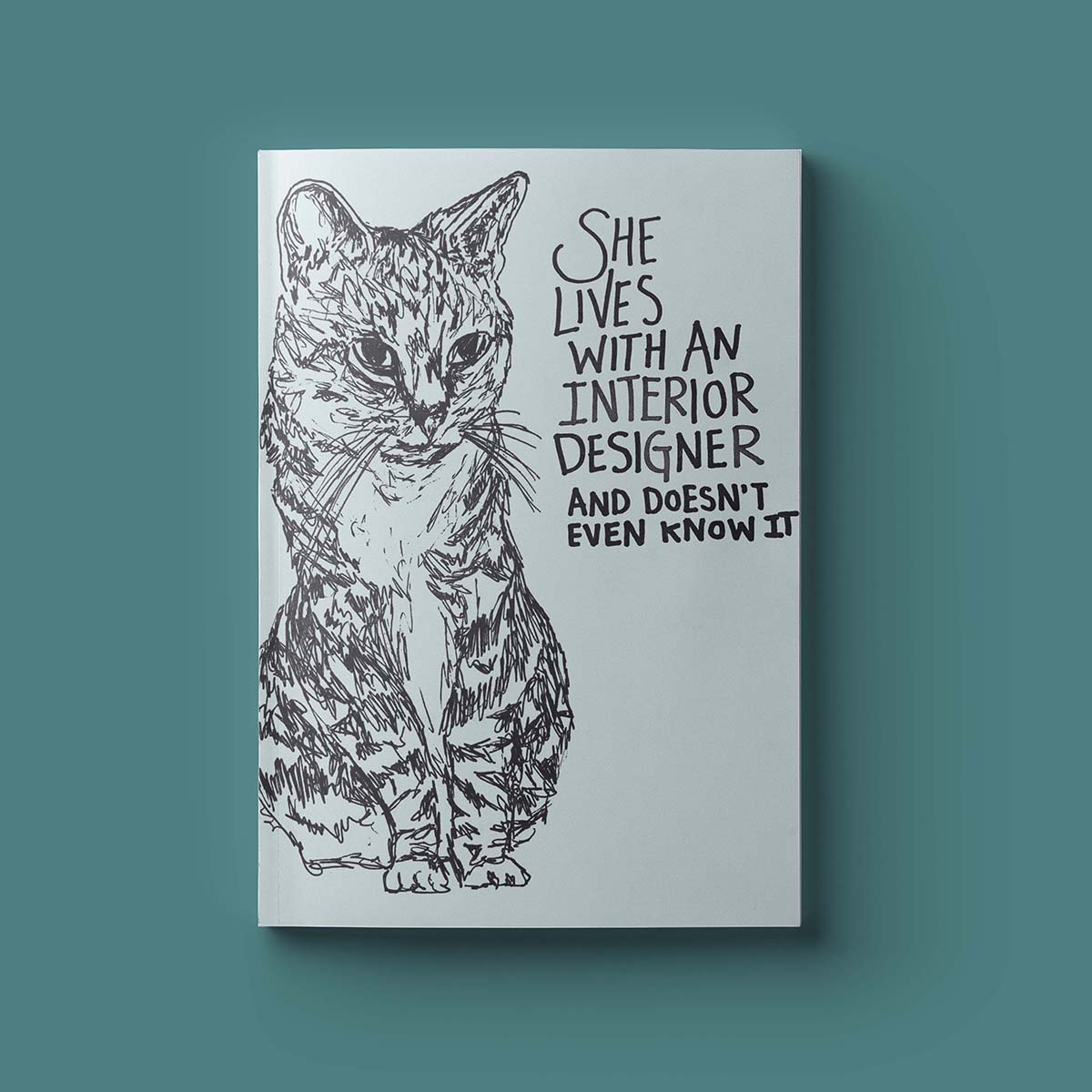 The cover of Contradiction Zine featuring an illustration of a cat